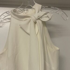 Vince Camuto White/Cream sleeveless Dress
